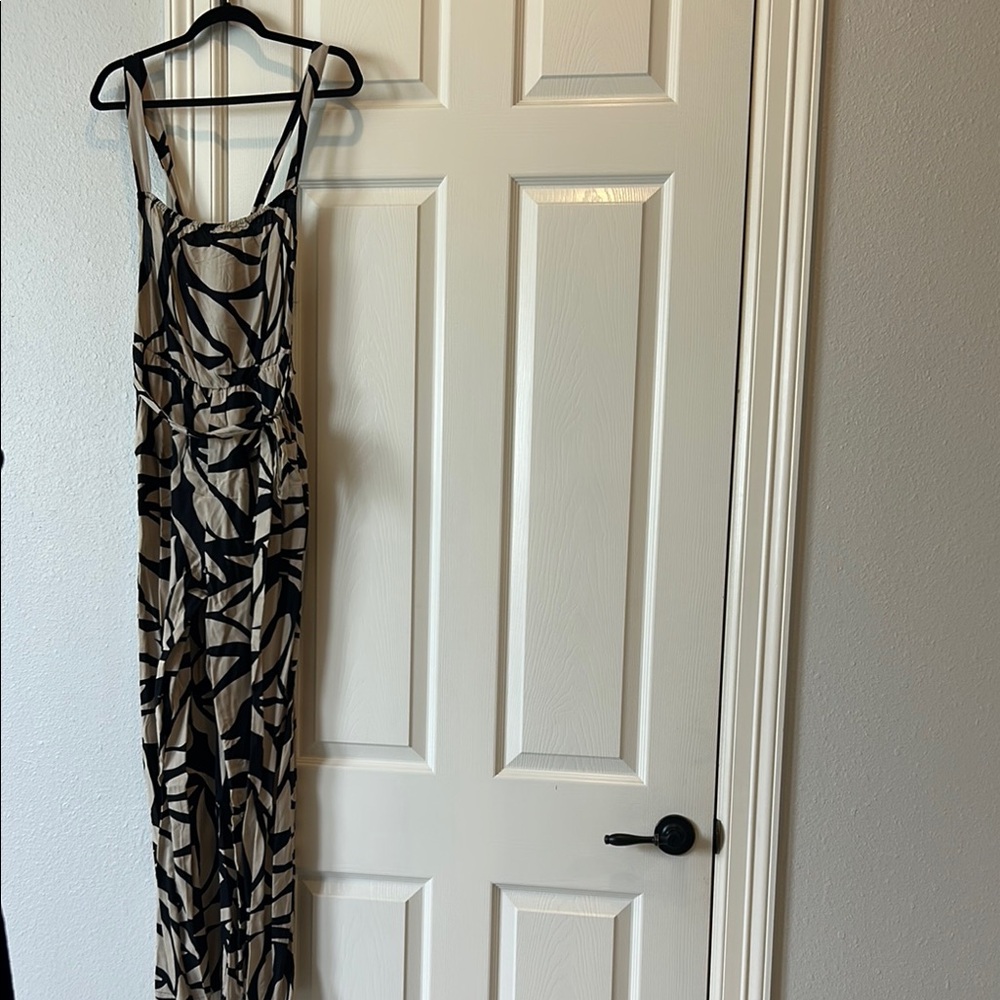 Stylish Black and Cream Women's Jumpsuit